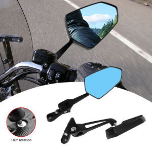 Universal Motorcycle Rearview Mirrors (2PCS) AOS3 Version Blue