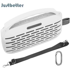 ฝาครอบเคสซิลิโคนพร้อมที่จับและ Tali Bahu กระเป๋าคาดเอวป้องกันการเดินทางสำหรับ Bose SoundLink Flex 2nd Gen