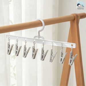 Móc chùm phơi đồ cho bé nhiều kẹp xoay 360 độ có thể gấp gọn 8 móc/12 móc/ 24 móc/ 32 móc