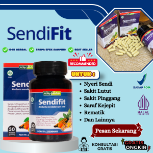 Sendifit - Suplemen Khusus Persendian Nyeri Sendi Tulang Sakit Lutut Kaku Asam Urat Rematik Saraf Kejepit Sakit Pinggang Punggung Kebas Kesemutan Pegal Linu Nyeri Tulang Nyeri Otot MANJUR MEREDAKAN NYERI Tapi Tidak Instan untuk Semua Orang
