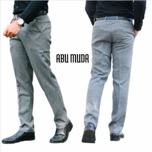 CELANA BAHAN PRIA KANTOR SLIMFIT BAHAN SEMIWOL / CELANA BAHAN JAS PRIA / CELANA KANTOR SLIMFIT / CELANA PANJANG KERJA HITAM