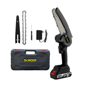 DR.WOOT เลื่อยไฟฟ้าไร้สาย เลื่อยยนต์ 48V เลื่อยมือไฟฟ้า แบตเตอรี่ เลื่อยโซ่สำหรับงานตัดไม้ เลื่อยโซ่ไฟฟ้า เครื่องมือช่างไม้ ตัดเร็ว พกพาไปได้ทุกที