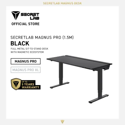 Secretlab Magnus Pro 1.5m Standing Metal Desk - with MAGPAD™ Desk Mat