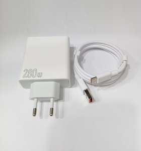 Charger For VVO Y19S Flash Charge 280W Batok Adapter + Kabel USB Support Fast Charging For Android