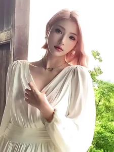Tóc giả nguyên đầu nữ phong cách Hàn Quốc tóc ngắn xoăn lọn rẽ ngôi giữa màu vàng kim Barbie. Lolita Tóc giả nguyên bộ