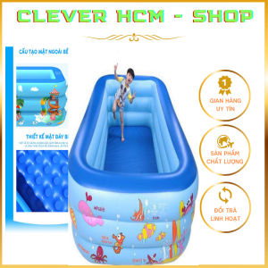 [TẶNG KEO VÁ] Bể Bơi Cho Bé Hồ Bơi Trong Nhà Phao Bơi Trẻ Em Kích Thước 210cm180cm150cm120cmThích Hợp Cho 3-4 Bé Lớn Bể sản xuất từ nhựa PVC cao cấp an toàn và thân thiện với môi trường-Chất Lượng Uy Tín Tại Clever-Shop