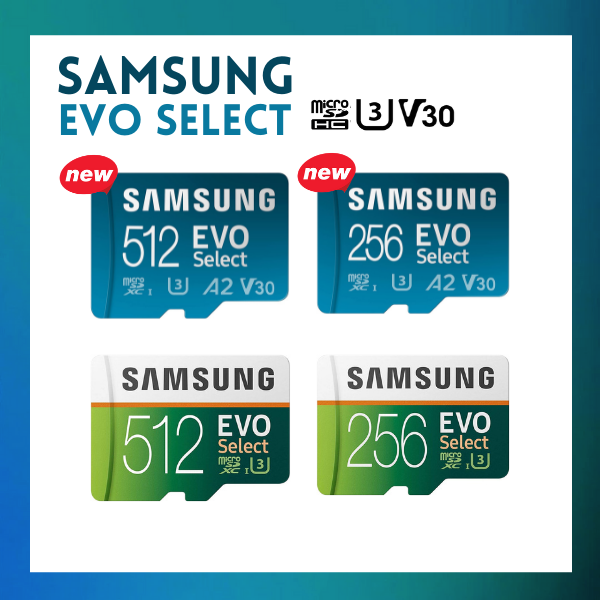 Micro Sd Card Samsung Evo Select 512gb U3 Samsung EVO Select 256GB