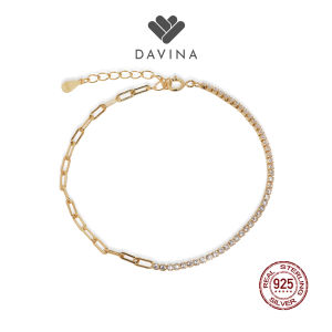 DAVINA Ladies Leonax Bracelet Gold Color Sterling Silver 925 - Gelang Wanita Perak S925 Rantai