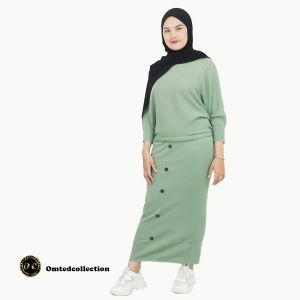 Baju setelan wanita terbaru rajut premium rok dan sweater banyak pilihan warna