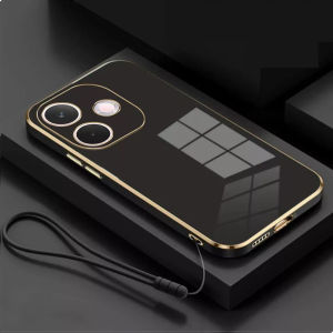 Softcase Oppo A5 Pro 5G / Oppo A5 Pro Case Luxury Plating Casing Silicone Stand Back Cover