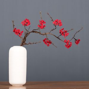 EMPIRICAL Real Touch Artificial Cherry Blossoms Flowers Multi-Bloom Silk Artificial Faux Plants  Pink Fake Sakura Branches Home Decor