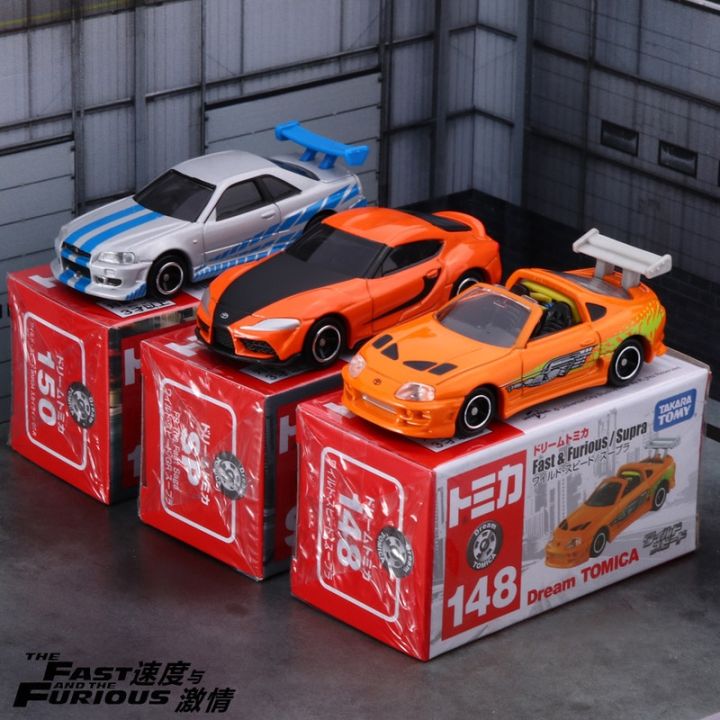 TOMY Fast & Furious Toyota Supra Nissan GTR Alloy Car Diecasts & Toy