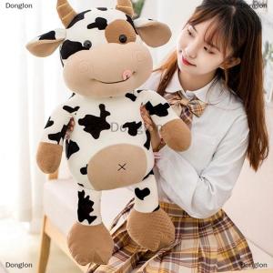 [COD] Donglon หมอนตุ๊กตาสัตว์ยัดนุ่นรูปวัวน่ารักสำหรับแฟน