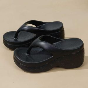 [Free Shipping] 8.0 Thick-Soled Height-Increasing Flip-Flops For Women Suitable For Both Indoor And Outdoor Wear Perfect For Summer Home Use And As Beach Sandals