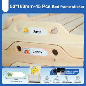NIIMBOT M2 Cartoon Label Paper Student Name Sticker Colored Storage Label
