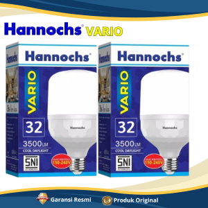 Bohlam Lampu LED Hannochs LED Vario 30WATT Cahaya Putih Super Terang Cool Daylight Desain Elegan Dengan Frosted Cover - GARANSI RESMI