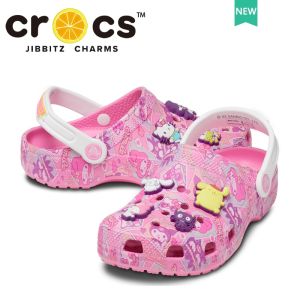 crocs for kids girl HELLO KITTY AND FRIENDS CLASSIC CLOG Girls Sandals Hole Shoes Lightweight Anti-Slip Breathable|208103