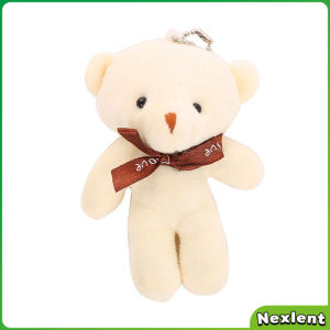 Nexlent Cartoon Bear Plush Teddy Bear Small Pendant Bear Toy Bag Pendant Desktop Decoration