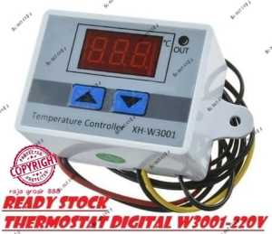 Thermostat Digital AC 220V Termostat Alat Pengatur Suhu Panas XH W3001