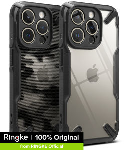 Ringke Fusion-X Compatible with iPhone 15 Pro Case Cover Transparent Hard Back Soft Flexible TPU Bumper Scratch Resistant Shockproof Protection