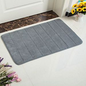 Bathroom Non-Slip Mat Super Absorbent Soft Memory Foam Rug Kitchen Toilet Floor Pedal Pad Home Decor