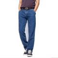 [Freeship]Quần jeans nam RockStar trung niên túi chéo cạp cao 2 ly ống thụng chất đẹp mềm mịn không phai màu- màu xanh đậm tặng khẩu trang 15k-ThoitrangDuyPhatJeans vnxk01. 