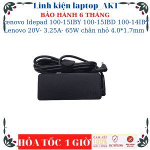 [Sạc zin]Sạc Laptop Lenovo Idepad 100-15IBY 100-15IBD 100-14IBY Lenovo 20V- 3.25A- 65W chân nhỏ 4.0*1.7mm