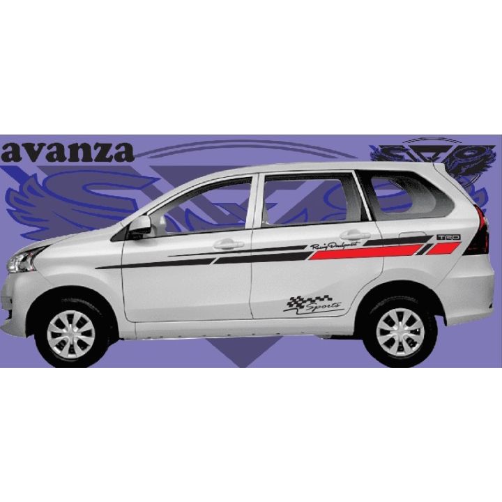 stiker mobil avanza calya striping sticker terios rush xenia ertiga ...