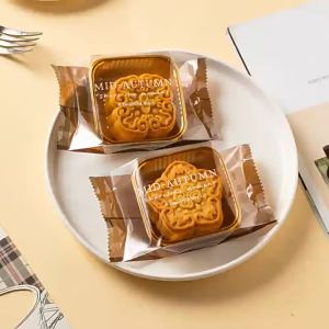 Pastry Packaging Sealing Bag Transparent Mooncake Yolk Crisp Display Container Pouch 2026  Beg Pembungkusan Kuih Bulan Pastri Lutsinar Makanan Manis Kedap Udara Premium Quality High Performance #4601