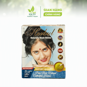 Bột Nhuộm Tóc Thảo Dược Màu Đen - Viethealthy 60g