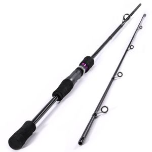Tongkat pancing joran pancing lempar putar 2 bagian 1.8M 2.1M joran pancing umpan ikan terbang Bass