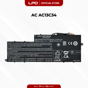 LPO Laptop Battery AC13C34 Compatible For Acer Aspire V5 122 V5 122p E3 111 E3 112 V5 132 122P