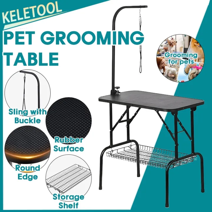 Sturdy Stainless Steel Grooming Table Foldable Heavy Duty Design for ...