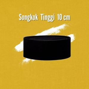 BARU Songkok Hitam Peci Hitam Kopiah Hitam TINGGI 678910 AC DAN NON AC Merk Cahaya Bintang dan Tajh El Abid