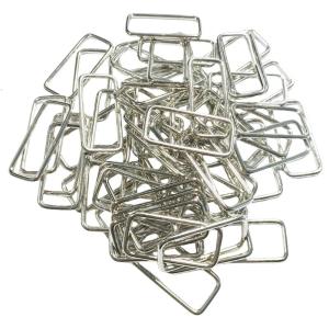 100Pcs Metal Rectangle Rings 20mm 25mm 32mm 38mm Webbing Rings for Webbing Strap Pet Collar Handbag Strap Bag Making