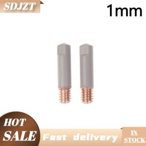 SDJZT 2 cái bộ 15ak hàn liên hệ với lời khuyên lớp phủ mới bảo vệ 25mm M6 khí vòi phun tip 0.8mm-1mm MIG Hàn torche hàn các bộ phận công cụ