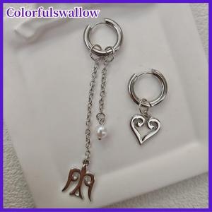 Colorfulswallow Retro ngọc trai mặt dây chuyền thả Bông tai cho phụ nữ cá tính tua Bông tai đồ trang sức quà tặng