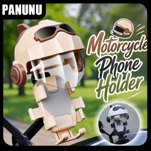 Motorcycle Phone Holder with Small Helmet Waterproof Rainproof Sunshade Outdoor Bicycle Phone Clip