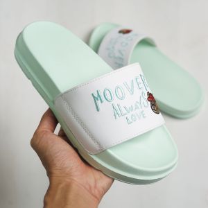 Dép quai ngang Moover Always Love Bear đế 4cm dễ phối đồ êm chân chống trơn có bảo hành hỗ trợ đổi size full box-BGHouse