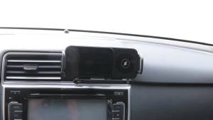 Wireless Car Charger Mount Auto-Clamping 15W Dual Coil One-Touch 90 ° Rotatable Car Phone Holder Wireless Charger for Samsung Galaxy Z Fold 7/6/5/4/3 Z Flip Galaxy S Series and iPhone