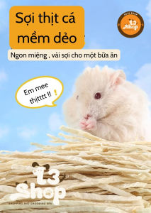 mực sợi sấy - cá sợi sấy -  món ngon cho hamster / sóc - T3 PETS SHOP