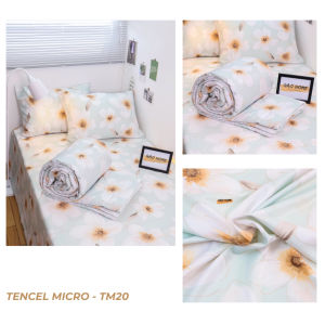 Bộ Chăn Ga Gối Tencel MICRO CÓ CHĂN CHẦN BÔNG Độ Bền Cao Điều Nhiệt Tốt Dùng Trong 4 Mùa - KIMI