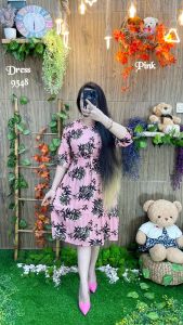 BAJU WANITA TERBARU DRESS KEKINIAN 9348 IMORT KUALITAS IMPORT