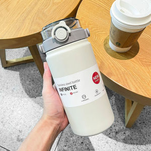 Large-capacity insulated water bottle stylish design suitable for students and outdoor activities new model with a portable handle dual-purpose insulated water bottle for export