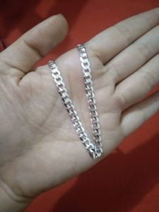 Necklace 5mm kadena (manipis) 92.5 italy silver jewelry (TUNAY NA SILVER)