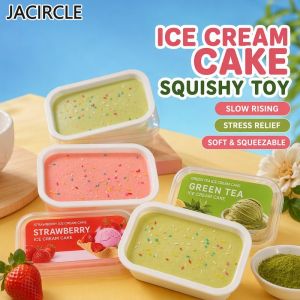 Soft Tiramisu Ice Cream Cake Squishy Slow Rising Squeeze Toy Stress Relief Fidget Toy For Kids