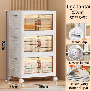 Lemari Lipat Untuk Baju Buku Dan Sepatu Magnetik Lemari Penyimpanan Multifungsi Barang Mainan Anak Rak