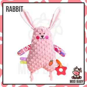 Moo Baby Soothing Plush Toy | Baby Sleep Comfort Towel | Soft Security Blanket Toy | Baby Sleep Soothing Toy