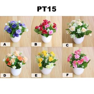 FYPT15 PT16 PT17 Pot Tanaman Hias Bunga Hias Plastik Ornamen Pot Bonsai Artificial Flower Decoration
