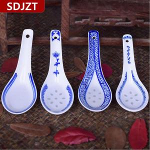 [COD] SDJZT ช้อนซุปเซรามิก1ชิ้นช้อนซุปจีนช้อนสำหรับซุปและห้องครัวข้าว